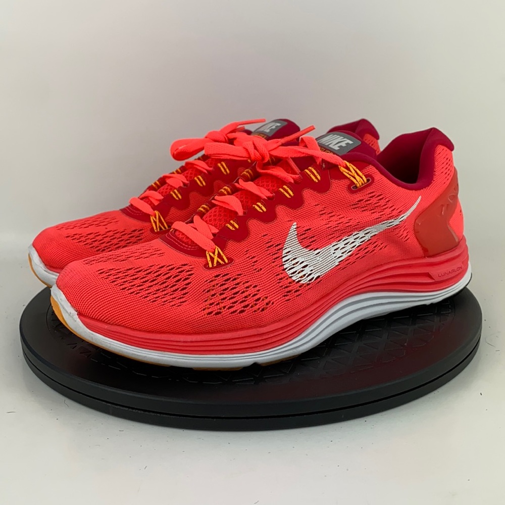Nike Lunarglide+ 5 Mango Athletic Running Shoes 599395-601 Women's Size 9.5 - Picture 1 of 12